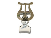 Obrac 1240N Estante de Trompete Niquelada com Pinça para Campânula Obrac 1240N Estante de Trompete Niquelada com Pinça para Campânula